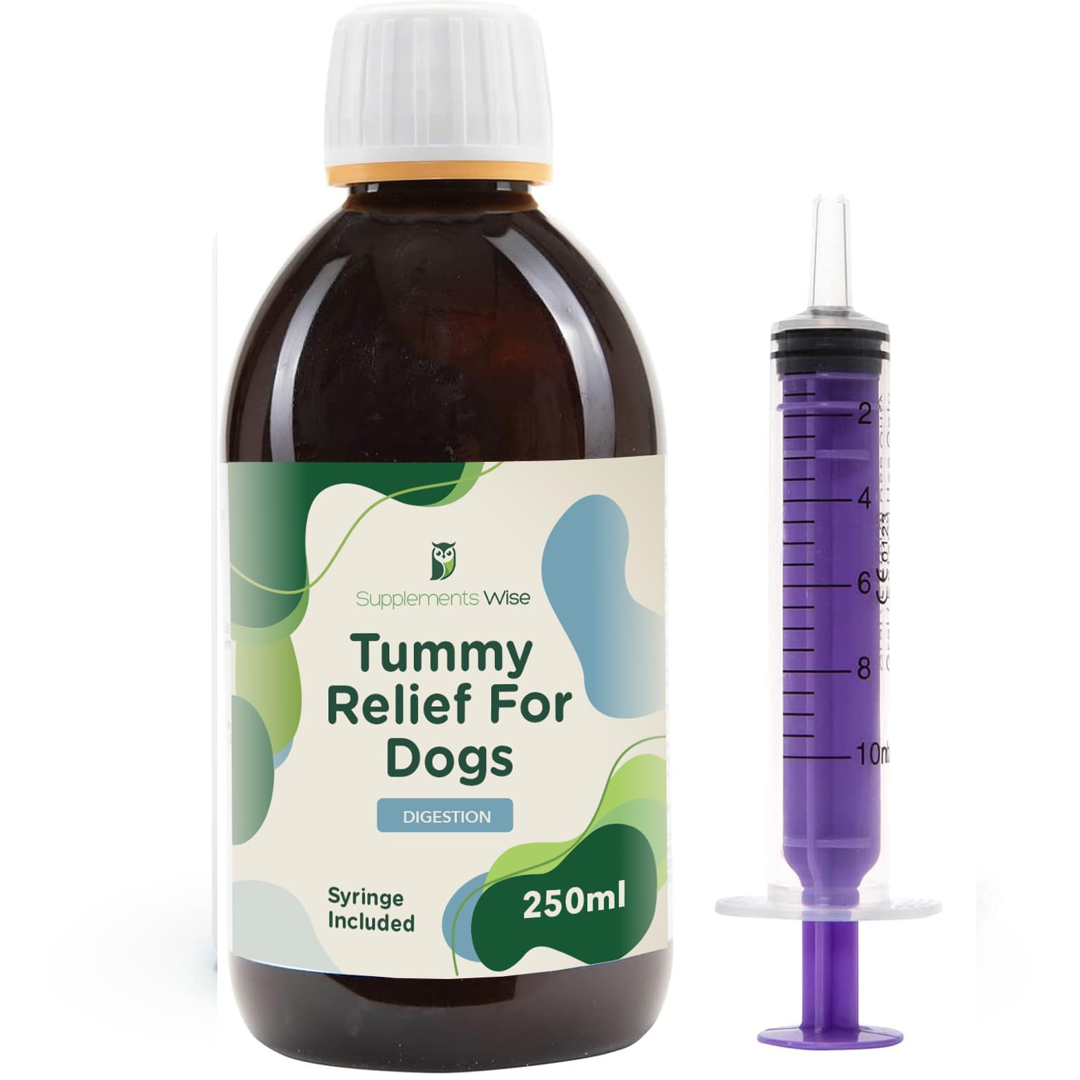 Tummy Relief for Dogs - Puppy and Dog Diarrhea Treatment - Stomach Settler and Gut Health Supplements - Liquid Dog Medicine for Upset Stomach- Fast Acting Stool Firm Remedy - 1 Bottle, 250ml