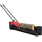 GarveeTech 12 T Hydraulic Log Splitter Wood Cutter, Manual Log Splitter with Horizontal Full Steel Beam &amp; Built-in Wheel