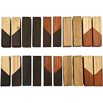 Lot De 5 ébauches De Stylos Lignum Vitae - HM Designs - Vierges - Pin Stripe
