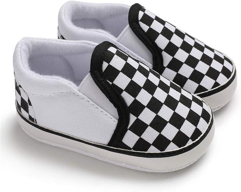  | Meckior Infant Baby Girls Boys Canvas Shoes Soft Sole Toddler Slip On Newborn Crib Moccasins Casual Sneaker Austin Boy's Flat Lazy Loafers First Walkers Skate Shoe | Sneakers