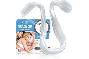 Airflow Clip Nasal Dilator by SnoreLessNow | Swiss-Made Anti-Snoring Nose Clip | Nasal Dilators for Sleeping & Breathing, BPA-Free Nasal Expander for Deviated Septum Relief | Nasal Dilator for Snoring