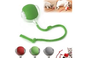Pal Cat Toy, 2025 New Tiny Fetch Dog Toy, Interactive Cat Toy Ball, USB Rechargeable Rolling Ball with Tail, 360° Automatic M