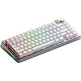 Glorious Gaming GMMK 3 PRO Wireless Mechanical Keyboard: 75% TKL, Bluetooth & 2.4GHz, Hotswappable MX Switches, Aluminum Body, Gasket System, Doubleshot Keycaps, US QWERTY Layout (Silver)