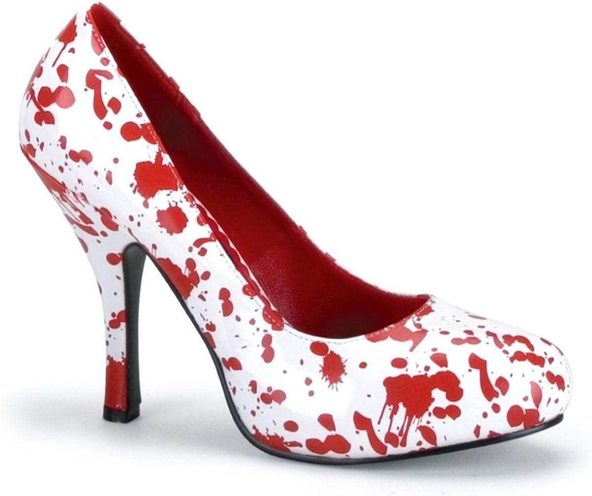 blood red high heels