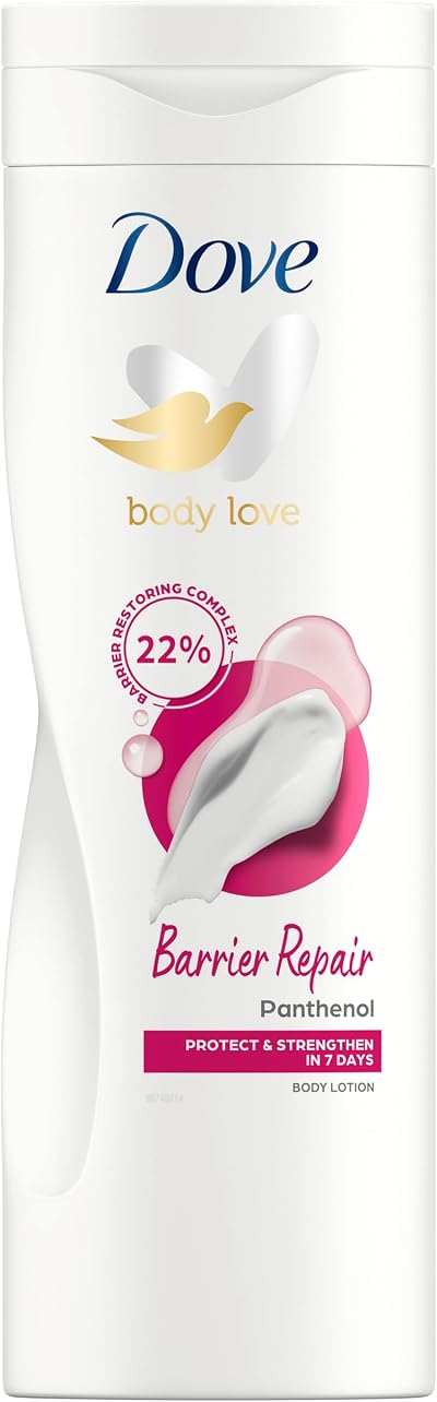 Dove Barrier Repair Body Lotion 400ml Panthenol 22% Barrier Restoring Complex