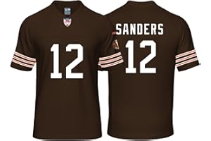 IKIIO Custom Mens/Youth Football Stitched T-Shirt for Sports Fan Brown No Brand/Logos