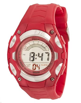 Vizion Digital Multi-color Dial Sports-Alarm-BackLight Watch For Kids-W-8528019-1
