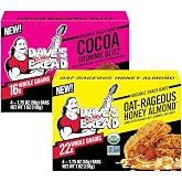 Dave's Killer Bread Organic Snack Bars, Variety Pack (1 Cocoa Brownie Blitz, 1 Oat-Rageous Honey Almond) Pack of 2