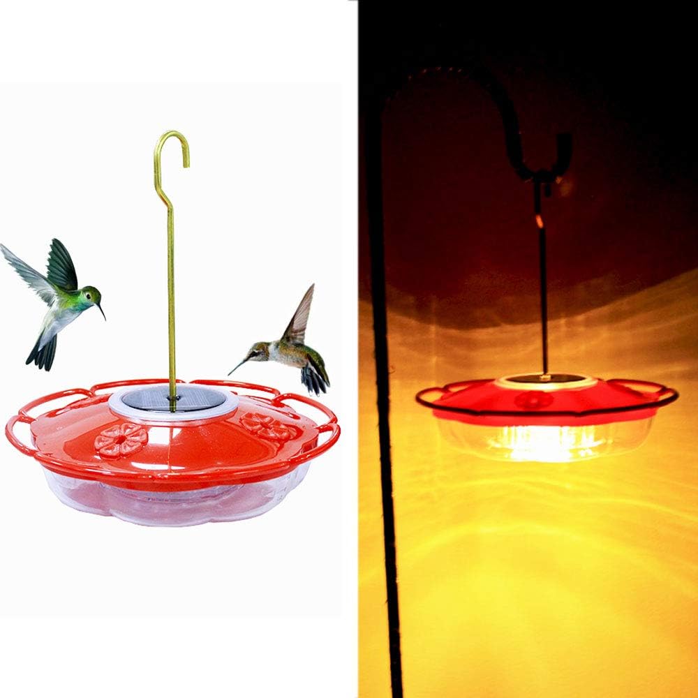EiGreen Hummingbird Feeder Solar Hanging Hummingbird