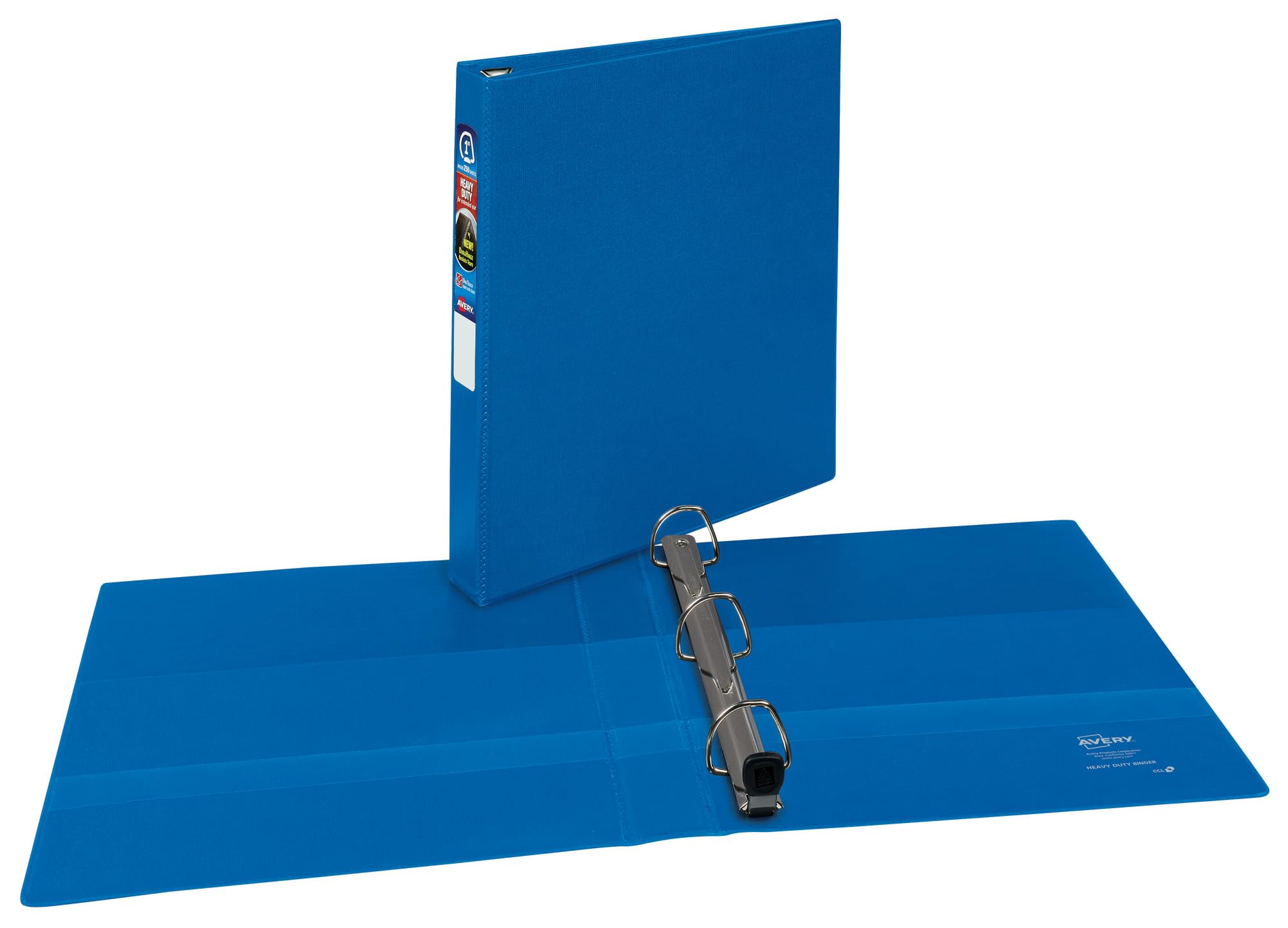 Avery Heavy-Duty Binder with 1 Inch One Touch EZD Ring, Blue, 1 Binder (79889)