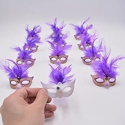 Yiseng Mini Masquerade Mask Party Decorations 12pcs