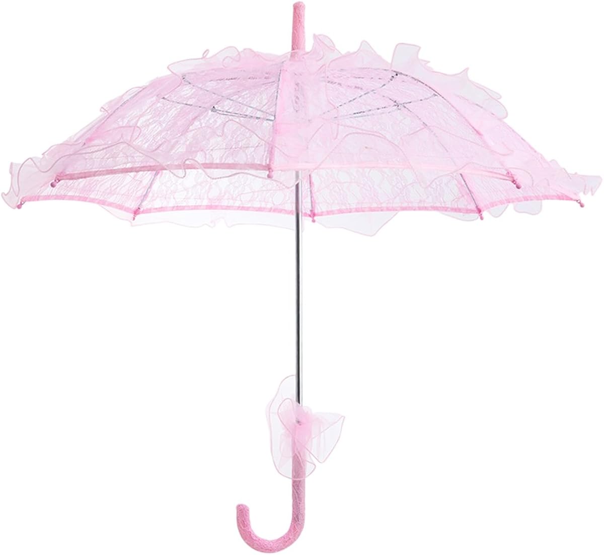 BESTOYARD Wedding Parasol Elegant Lace Parasol Vintage Wedding Party