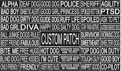 personalised dog harness labels