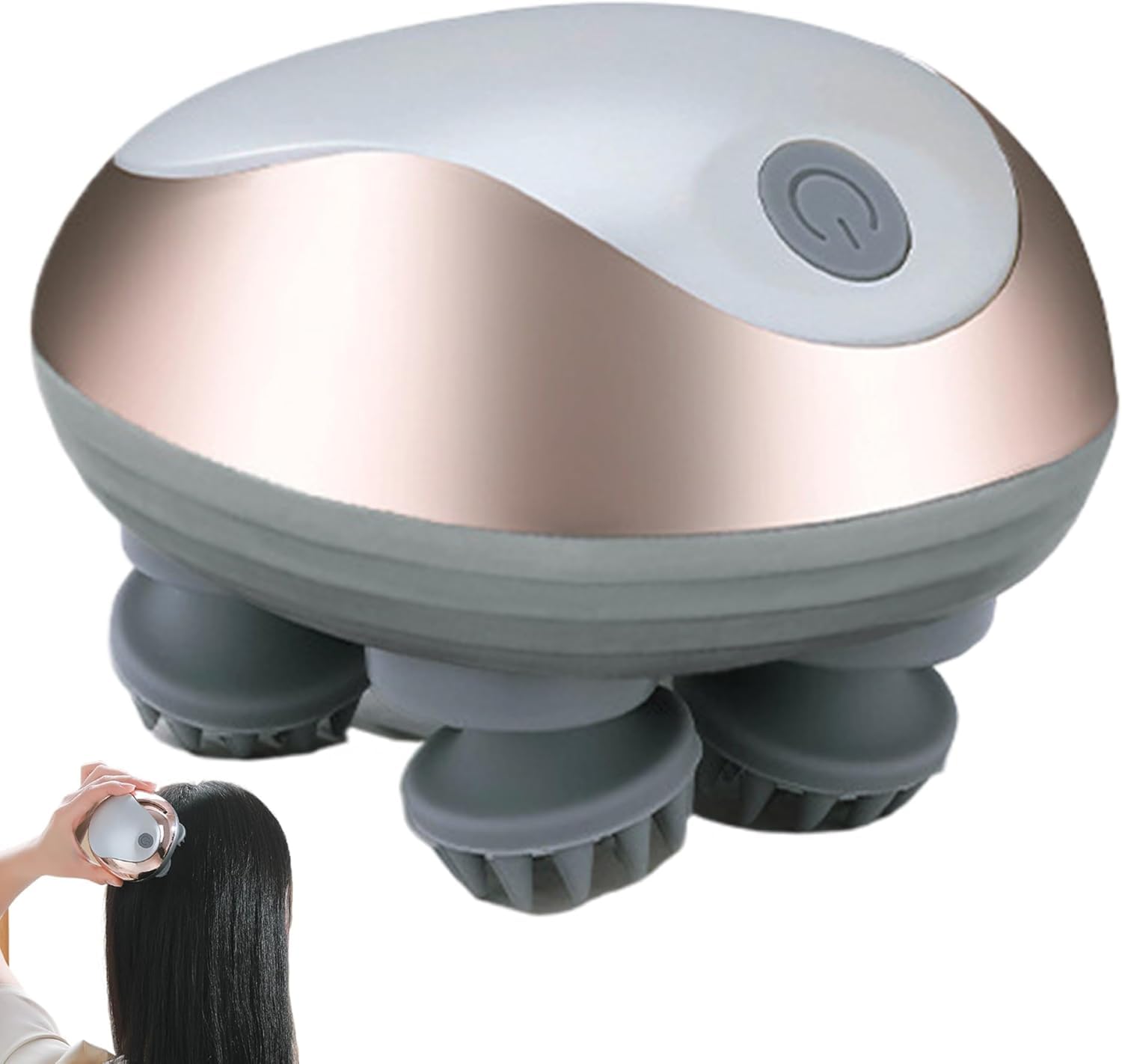 Photo 1 of UISJL Electric Scalp Massager, Promotes Hair Growth,Waterproof Handheld Portable Cordless Smart Scalp Massager, Head Scratcher for Full Body Massage, Deep Clean and Stress Relax.