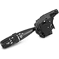 Turn Signal Switch Multifunction Control Compatible with Jeep Wrangler Compass PT Cruiser Grand Cherokee Commander Dodge Journey, Replaces# CBS-1703, Without Auto Headlights