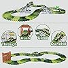Dinosaur Toys for Boys Girls Car Race Track Flexible Dinosaur Train Track Set with Dinosaurs,Toy Car,Dino Train Race…