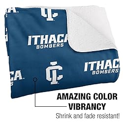 Ithaca College Bombers Logo Pattern Silky Touch