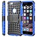 Fosmon [RUGGED] Apple iPhone 6 Plus / iPhone 6s Plus (5.5") Case - HYBO-RAGGED Heavy Duty Hybrid Protective Cover with Kickstand (Blue)