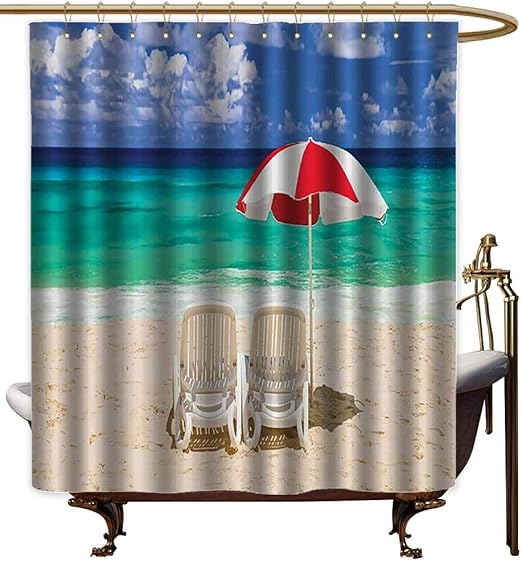 Amazon Com Teal Shower Curtains For Bathroom Under 20 Coastal