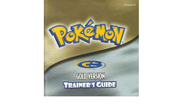 Pokemon Trainer S Guide Gold Version Gbc Instruction Booklet Nintendo Game Boy Color Manual Only Nintendo Game Boy Color Manual Amazon Com Books