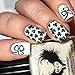 Whats Up Nails - Shamrock Nail Stencils Stickers Vinyls for Nail Art Design (2 Sheets, 40 Strips & Stencils Total)