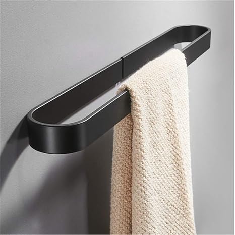 WUYING Mate Negro Estante De Toalla Cuarto De Baño Sin ...