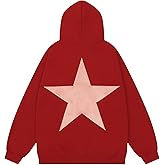 Aelfric Eden Star Hoodies Y2k Oversized Graphic Hoodies Aesthetic 90s Crewneck Sweatshirt Long Sleeve Pullover Tops