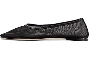 Riekhany Womens Mesh Ballet Flats Slip On Tulle Ballerina Flats Casual Round Toe Work Shoes