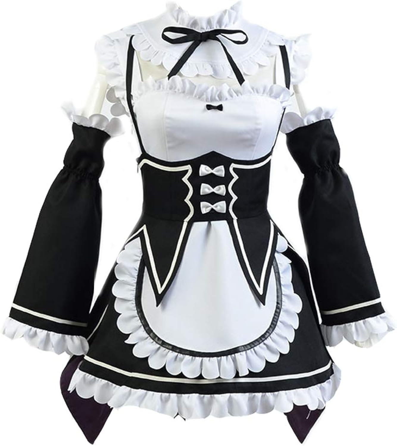 Ya-cos Re Life in a Different World from Zero Manga Zero Rem/Ram Maid Dress Outfit Cosplay Costume: Clothing