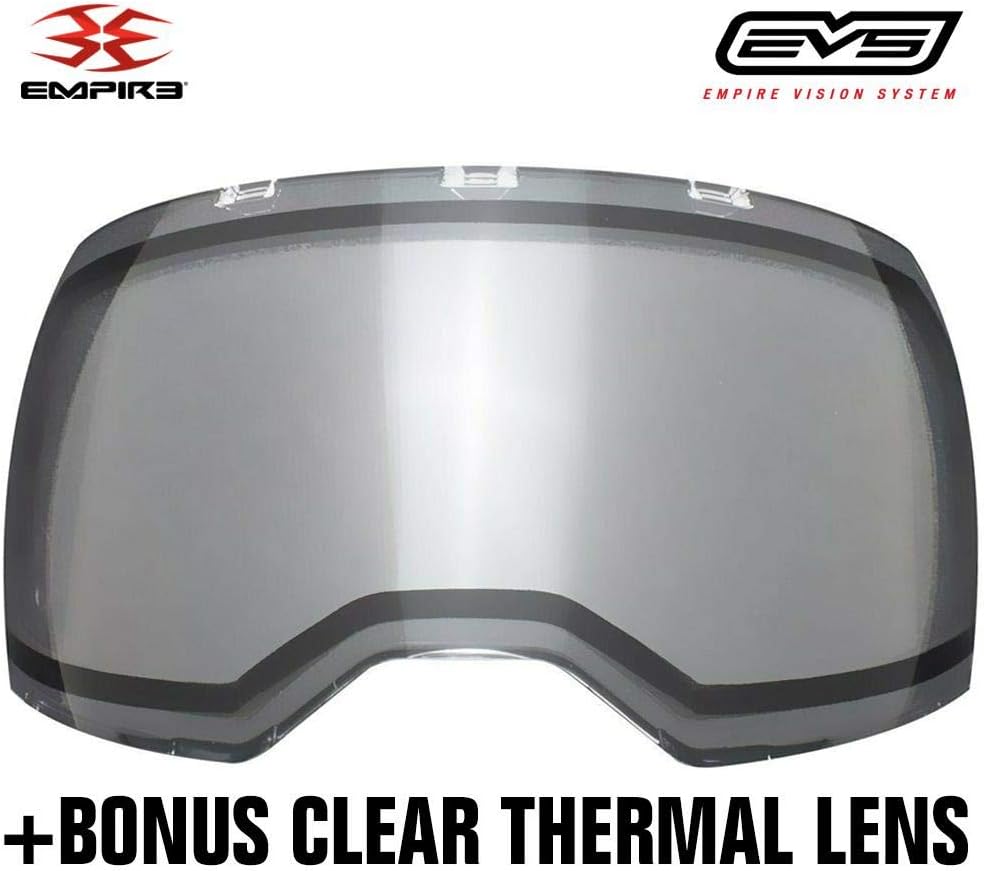 Empire EVS Paintball Mask/Goggle - 2 Thermal Lenses (Black/Black) : Sports & Outdoors