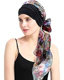Silky Chemo Headwrap Scarf - Soft Headwear For Hair Loss, Cancer Patient Gift, One Size Fits Most - View #5