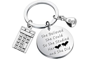 BEKECH CPA Gift She Believed She Could So She Studied Her Ass Off Accounting Jewelry Accountant Gift