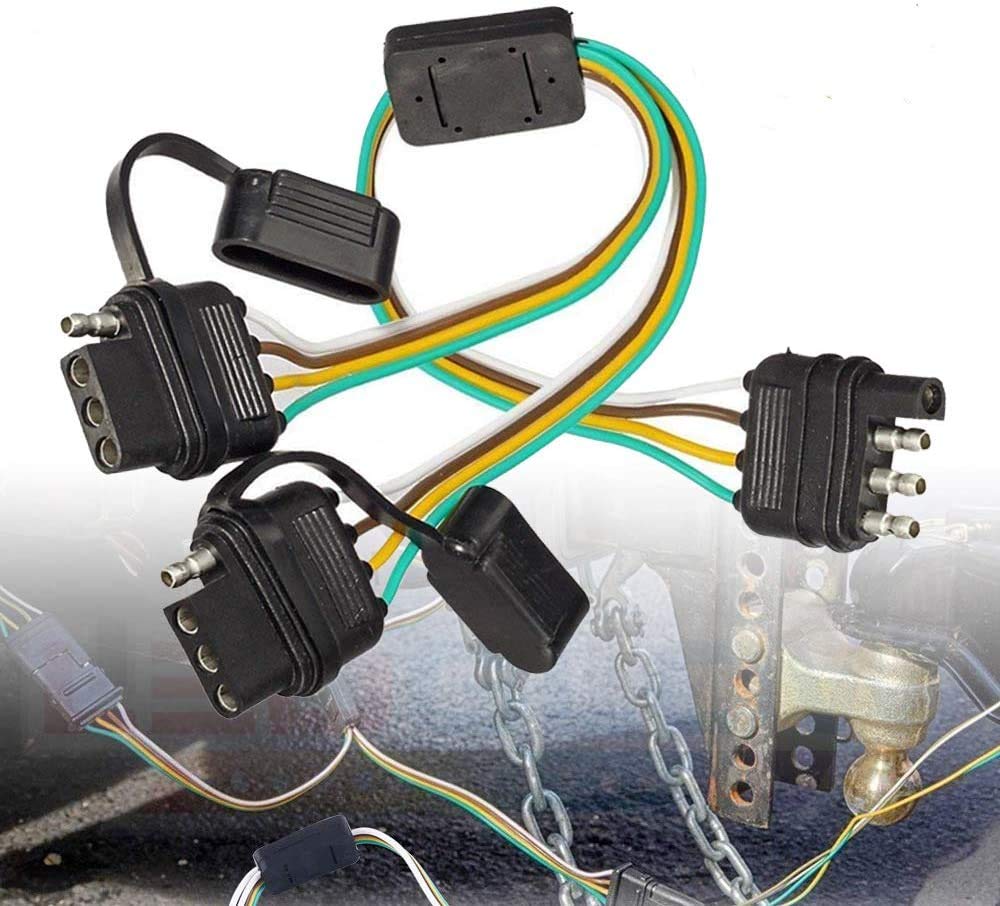 Buy BlyilyB 1Pack Flat 4 Pin YSplitter Trailer Extension Harness
