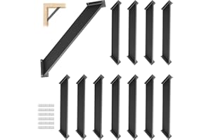 CDFYJHFDQ 12 Pcs 45 Degree Angle Support Brackets, Pergola Kit Heavy Duty Connector for Wooden Structures Support for Gazebos, Tree Houses, Cabins and Patios