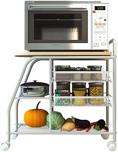 Estantería Almacenamiento y Organización, Doble Capa De Microondas