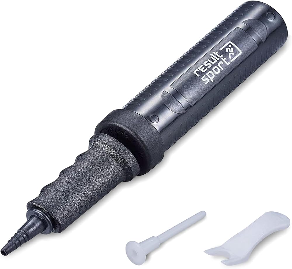 ResultSport Gym Ball Pump Double Action with Stopper Plug Tool