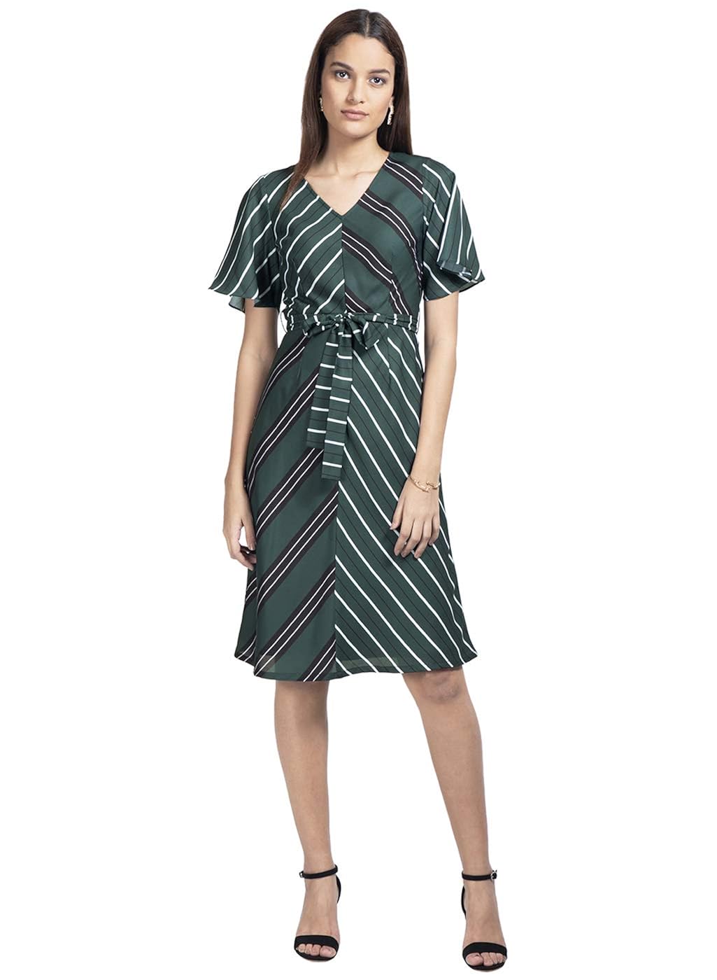Buy FabAlley Georgette Bodycon Dress at Amazon.in