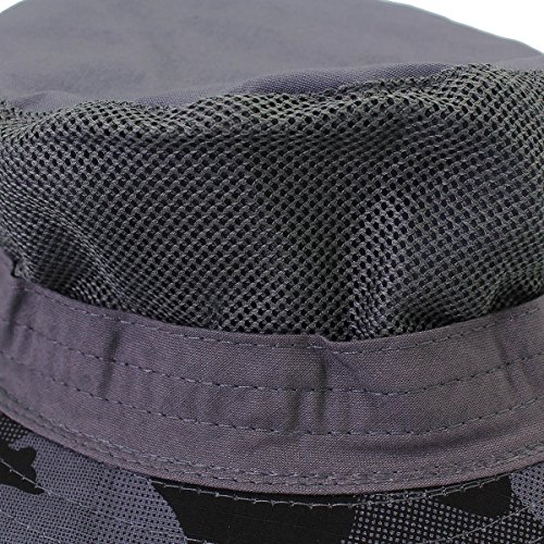 WANYING Damen Herren Outdoor Sonnenschutz Bucket Hut Fischerhut Baumwolle Two Way to Wear für Kopfumfang 55-62 cm… – Bild 7