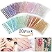 Self-Adhesive Rhinestones, Ubegood Rhinestone Stickers 3300 PCS DIY Gem Rhinestone 4 Sizes 20 COLORS Assorted Ideal for Makeup, Festival, Crafts & Embellishments( Pack of 20)