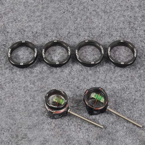 Sharrow アーチェリークラリファイヤーレンズ 2x 4x 6x 8x視力ピンレンズ 光学樹脂 コンパウンドボウ拡大鏡 アーチェリー拡大鏡 ボウサイトレンズ アーチェリーサイト アーチェリーアクセサリー