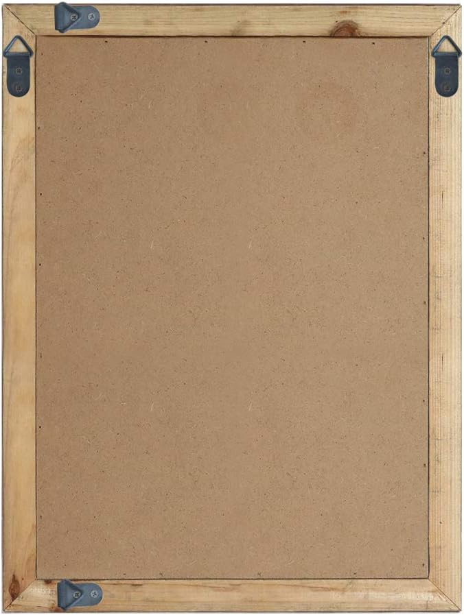 Emaison Rustic Magnetic Chalkboard Signs 16 x 20 inch Wood Framed Wall Hanging Display Board for Wedding, Bar, Kitchen, White: Office Products