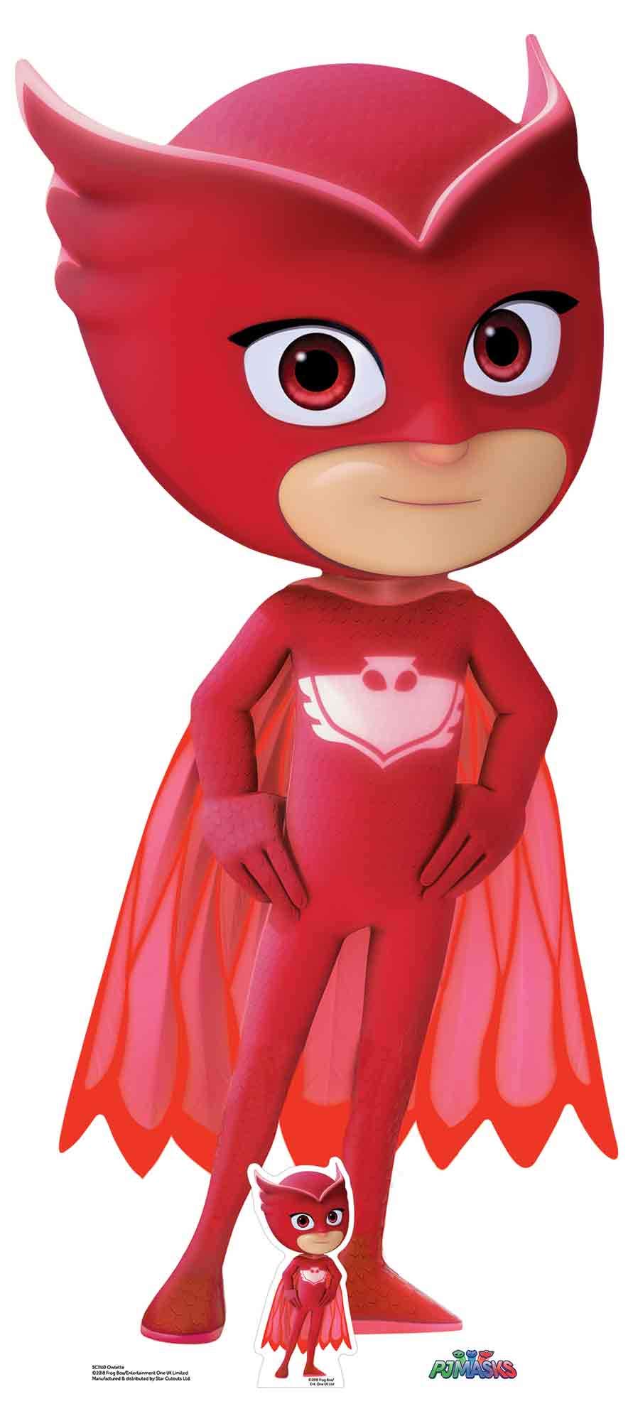 Star Cutouts Ltd SC1160 Official (PJ Masks Party) Lifesize Cardboard Cutout 161cm Tall, Owlette Large