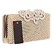 Fawziya Evening Clutch Rhinestone Crown Medium Novelty Purses For Women Formal-Gold
