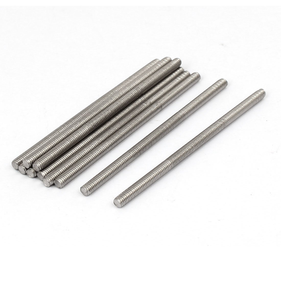 Sourcingmap M4 x 80mm 304 Stainless Steel Fully Threaded Rod Bar Studs Hardware 10 Pcs