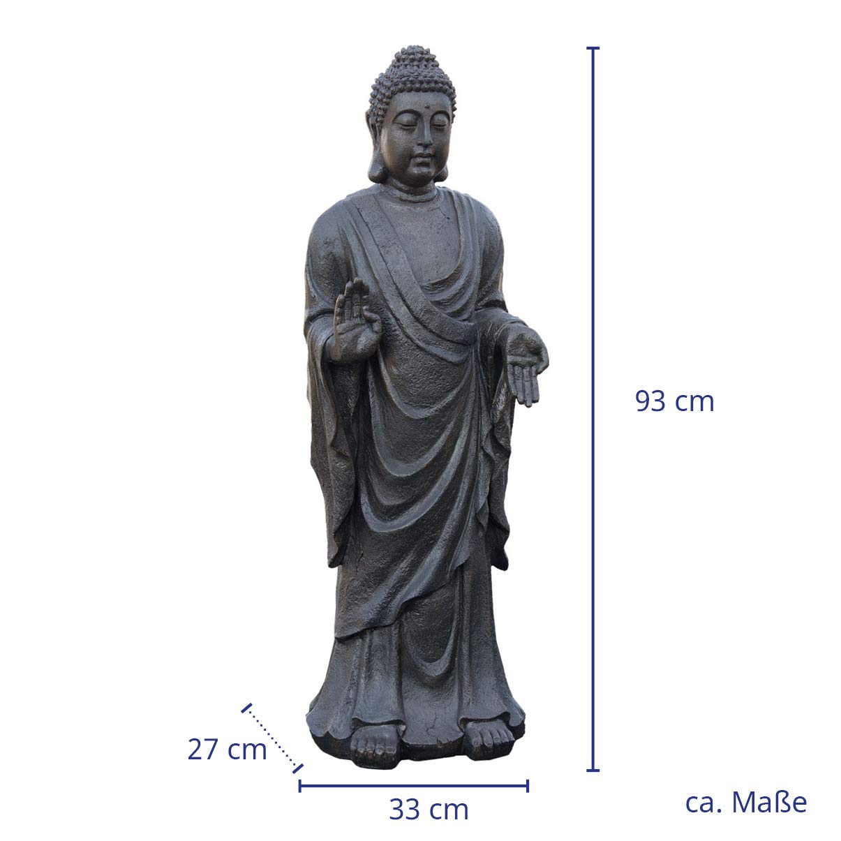 Deko Asien Garten Buddha Figur Statue Skulptur Feng Shui 35 Cm Garten Sidra Hospital