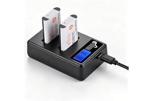 NP-BX1 NP BX1 Battery and Charger with LCD Display for Sony Cyber-Shot M8 DSC-HX80 HX90V HX95 HX99 HX350 RX1 RX1R II RX100 FD