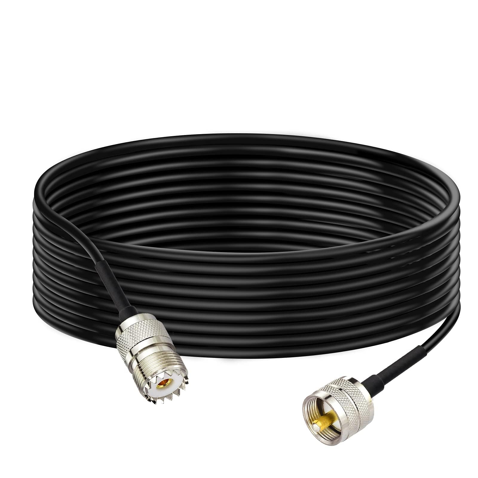 Bingfu 3Meter UHF PL-259 Male to SO-239 Female RG58 Aerial Antenna Extension Cable for CB & Ham Radio & Two Way & Amateur Radio & Mobile & SWR Meter Amplifier Arrester