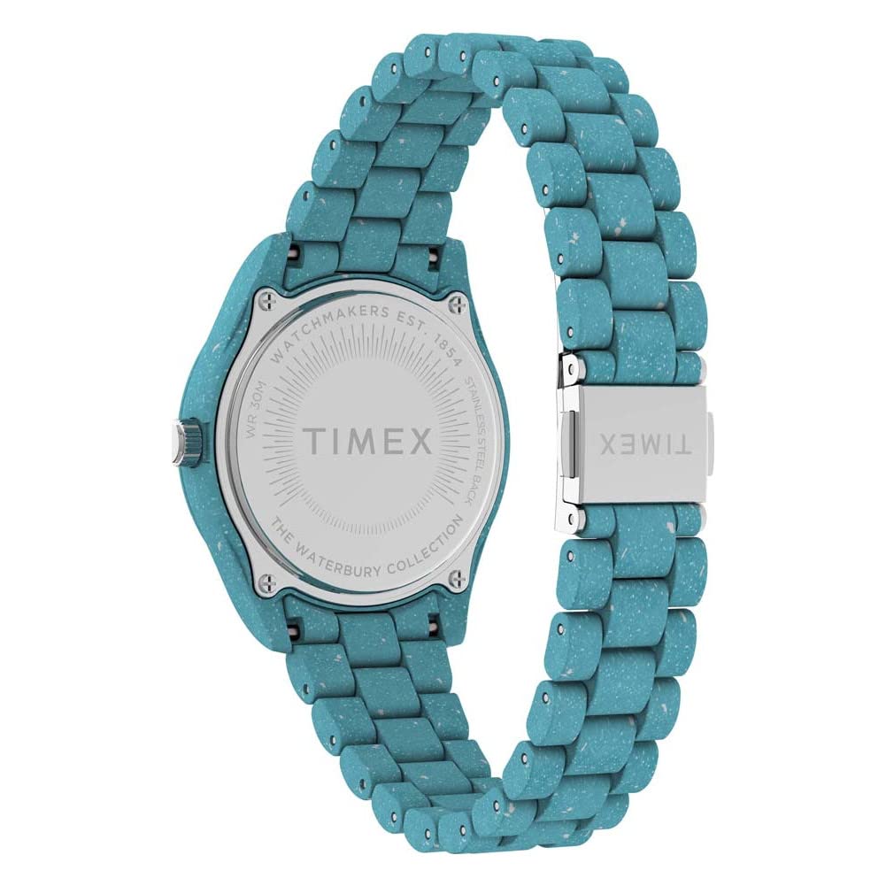 Timex Eco-Friendly 37mm Women’s Analog Watch | Made from Recycled Ocean Plastic | Luminant Hand Markers