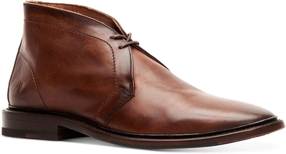 cognac chukka boots