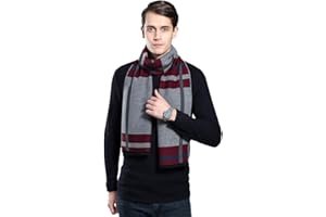 Scarf for Men Gift Idea Cashmere Scarfs Super Warm Wool Scarf for Winter…